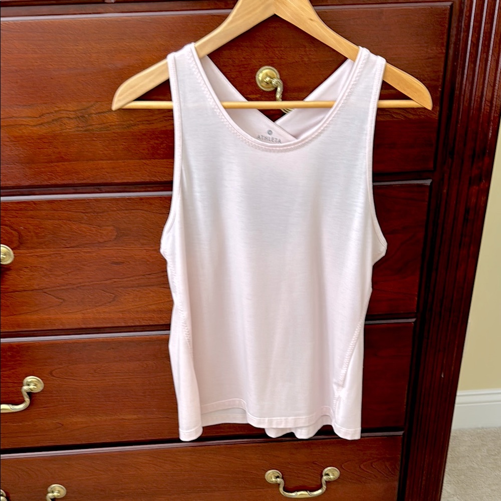 Athleta Yogini pale pink Sleeveless Tank Top